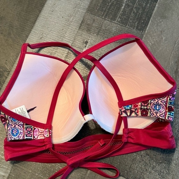 NWOT Shade & Shore Push-Up Bikini Top 34DD - Picture 3 of 7